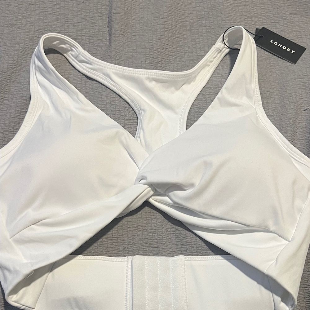 Women's White Sports Bra